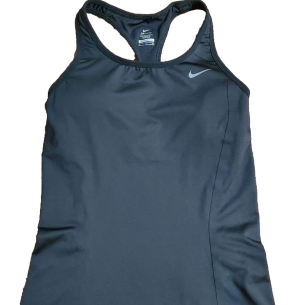 Women’s Nike Dri-FIT Racerback Tank Top Size Small Black Workout Activewear